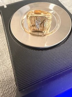 gold san judas ring