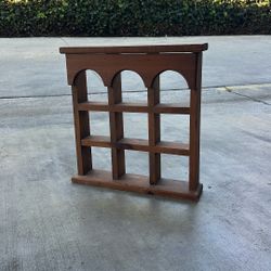 Vintage Wooden Arch Shelf Trinket Shelf 
