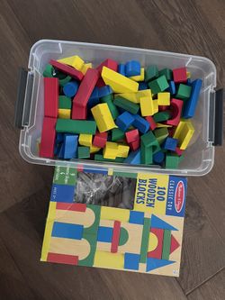 Melissa And Doug Classic Toy Wooden Blocks
