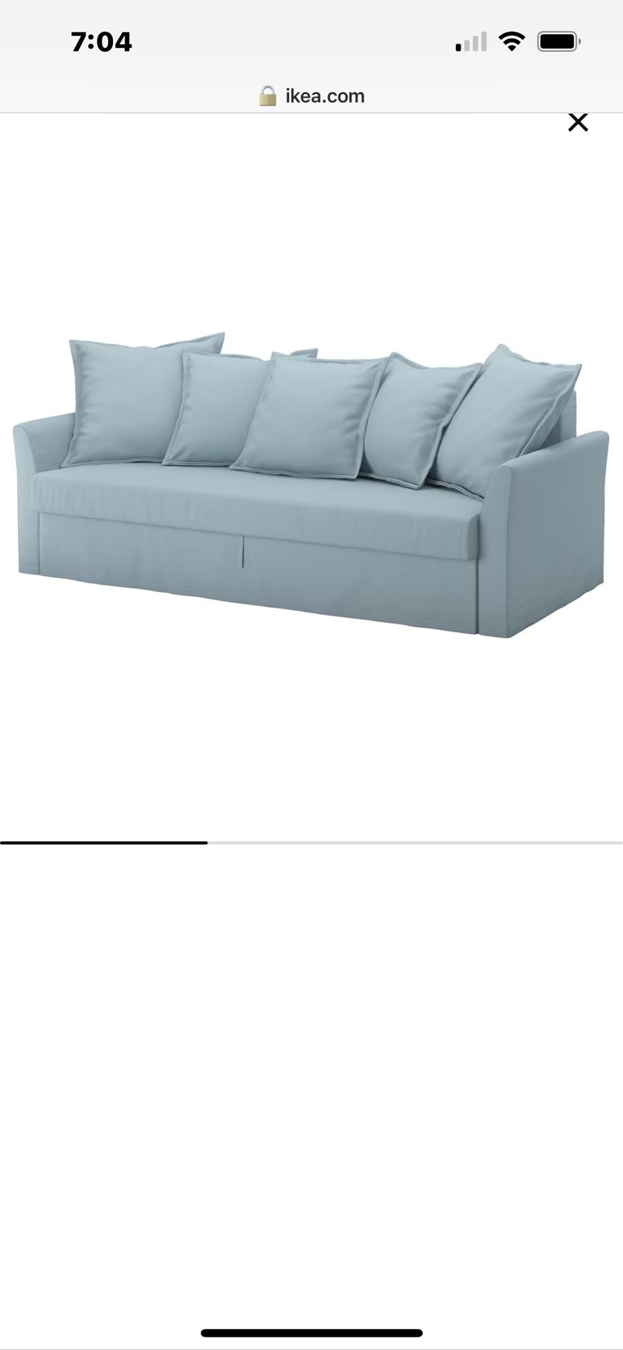IKEA Holmsund Sofa And Pillow Cover
