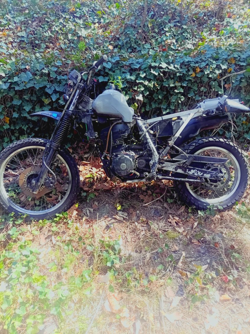 Two-stroke Kawasaki dirtbike