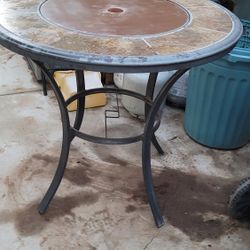 Bar Height  Tile Table
