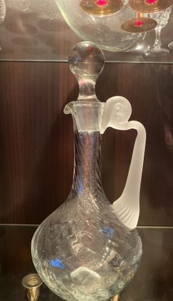 Crystal glass wine liquor decanter