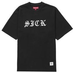 Supreme Sick S/S Top Black  Size 2XL 