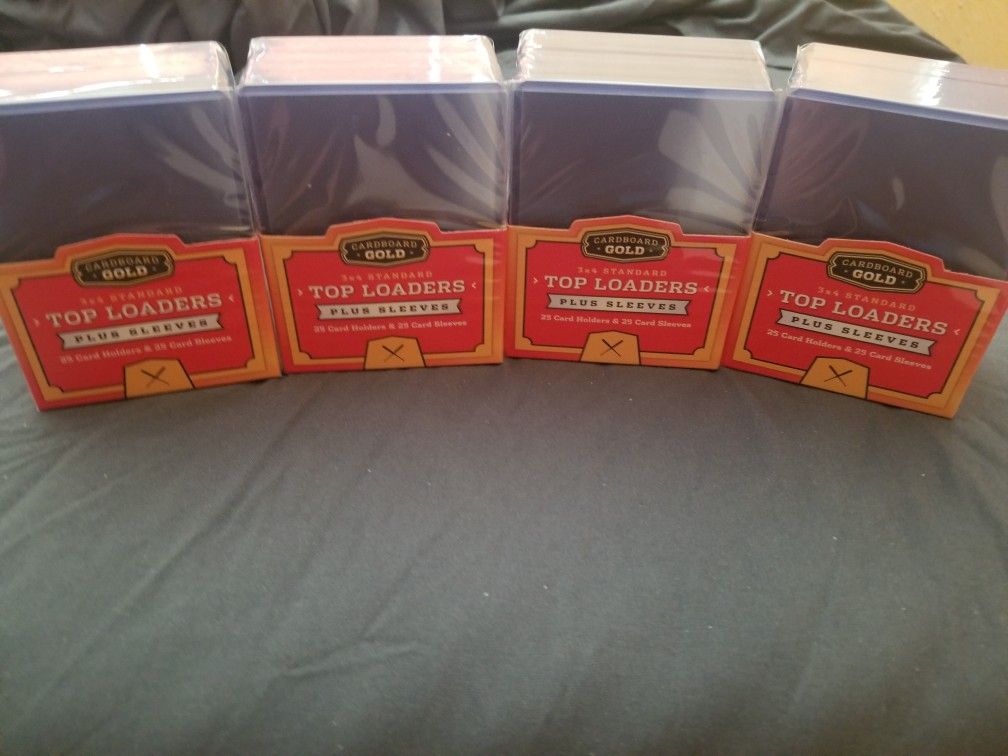 Card Top Loaders And Soft Sleeve 100 Each 3×4