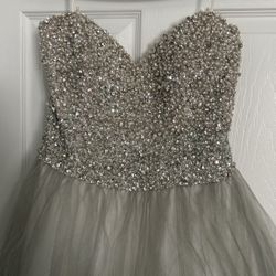 Coya Collection,Beautiful Silver/ Grey, Quinceanera Dress, Wedding 