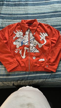Fewo Red Bomber Jacket