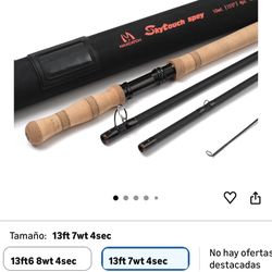 Maxcatch Skytouch Switch & Spey - Caña de pescar con mosca de acción rápida de dos manos con tubo de cordura