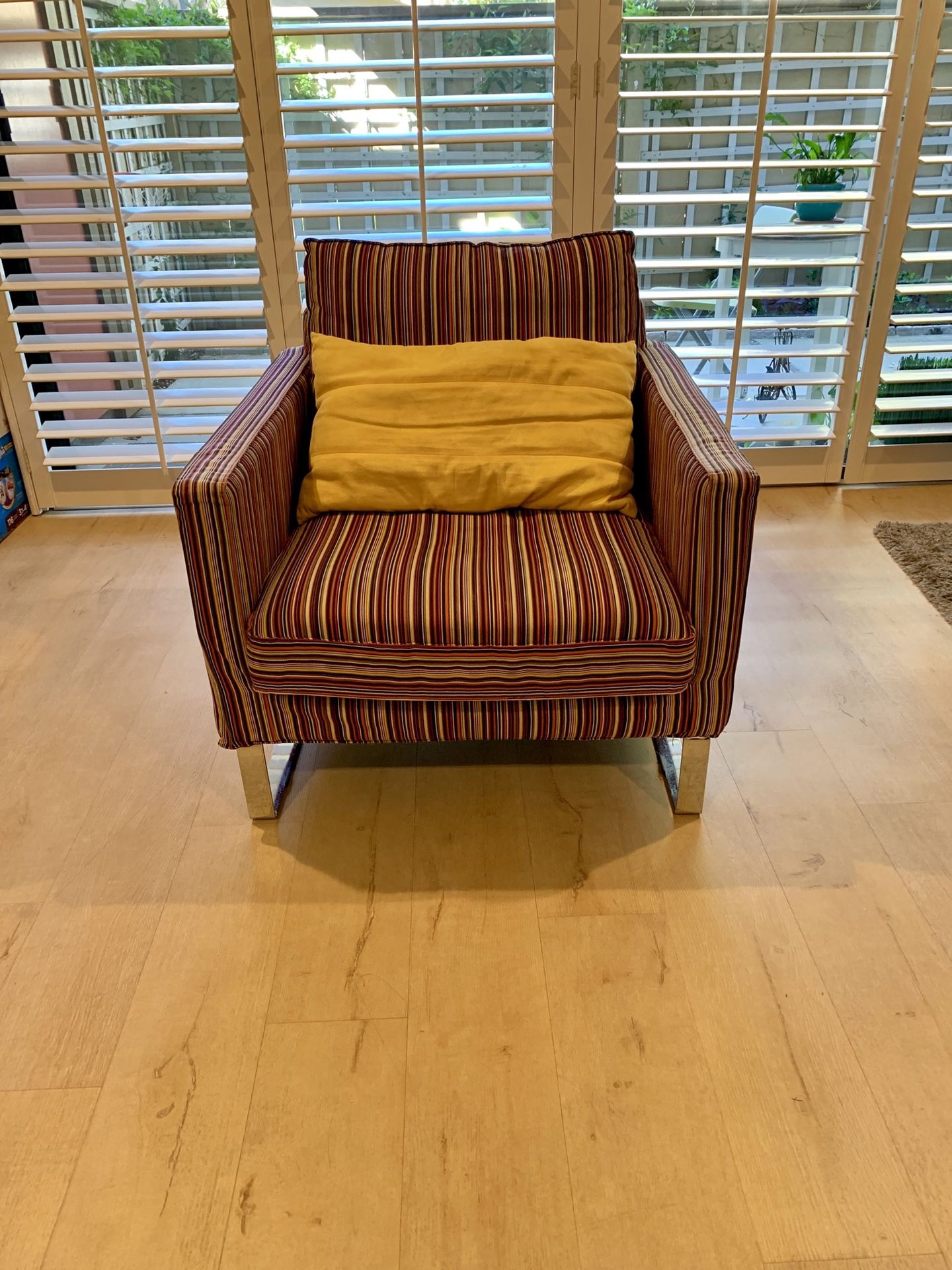 Ikea Mellby Armchair Slipcover Chair Cover Kulladal Multicolor Stripe