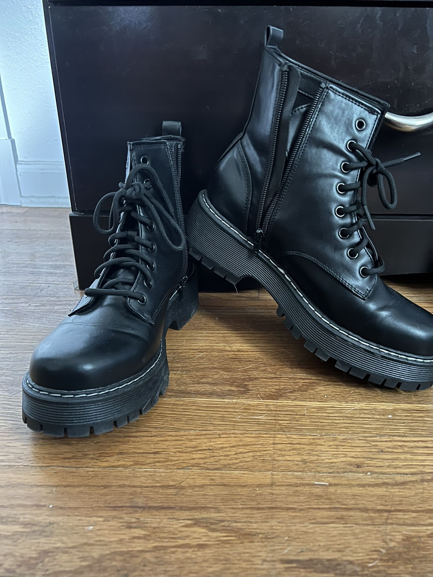 Faux Doc Marten Style Boot