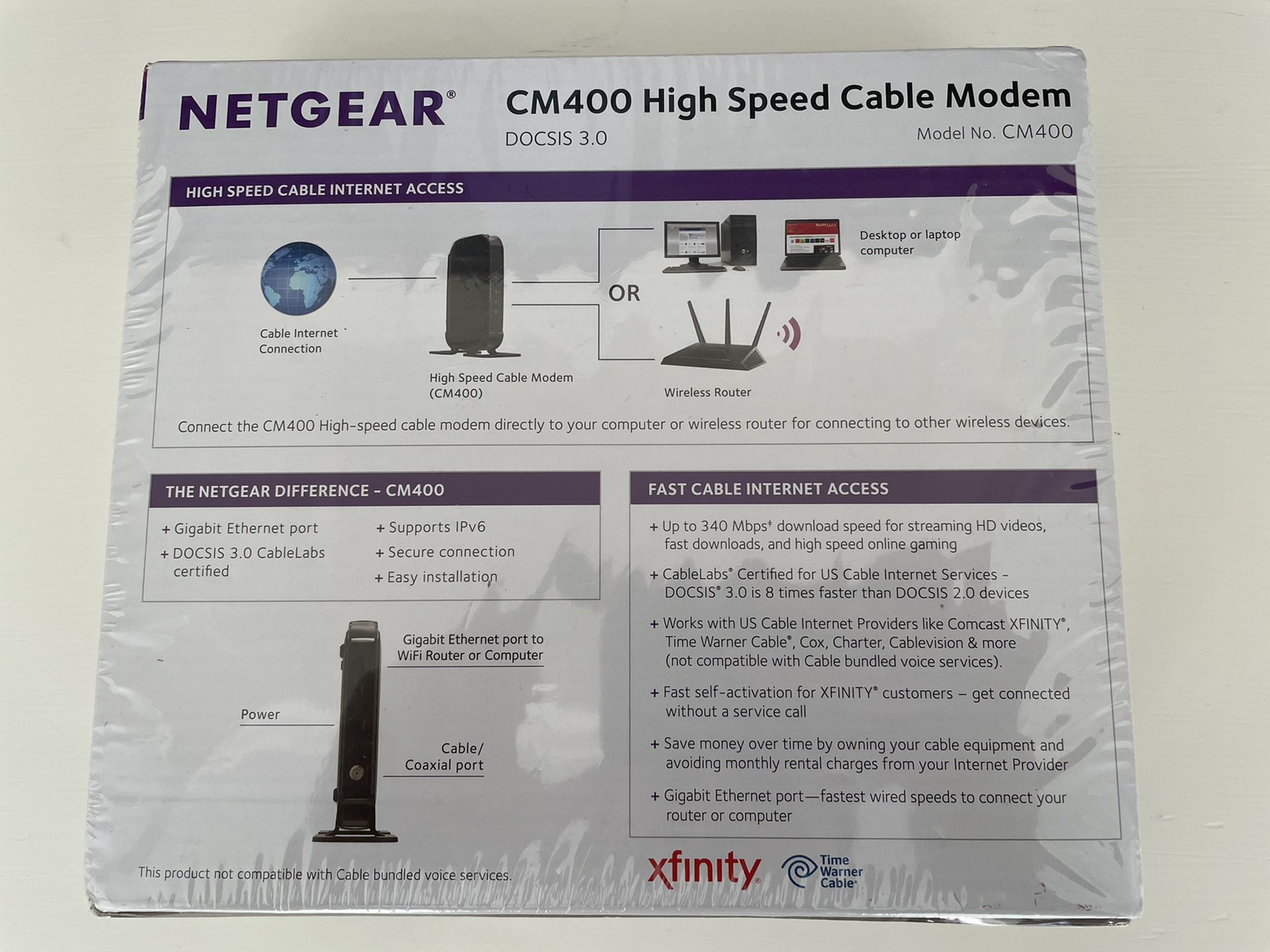 NETGEAR Cable Modem CM400