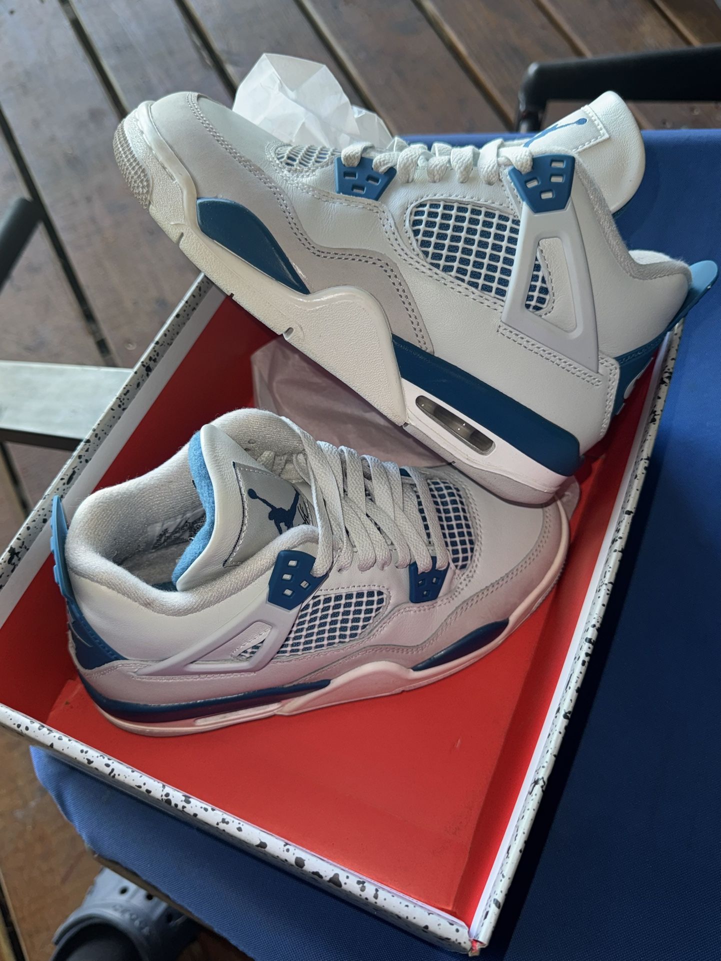 4.5GS Jordan Retro 4 Military 2024 Industrial Blue