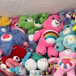 Care Bear Plusihes and many Disney characters