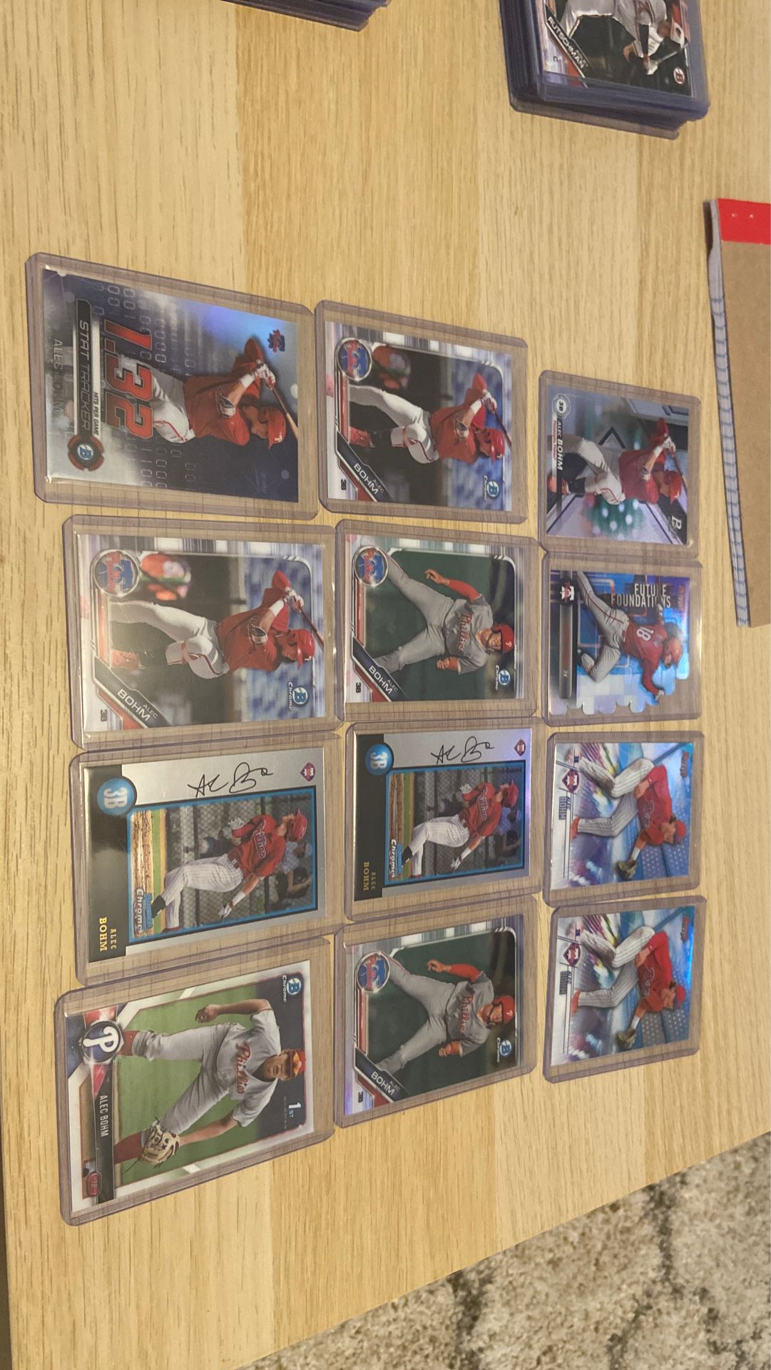 Alec Bohm Bowman Lot- Phillies