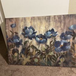 Blue Flower Wall Art