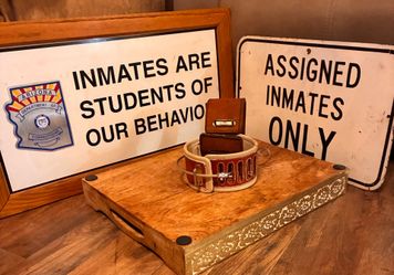 Decommissioned signs restraints straight how do Florence prison