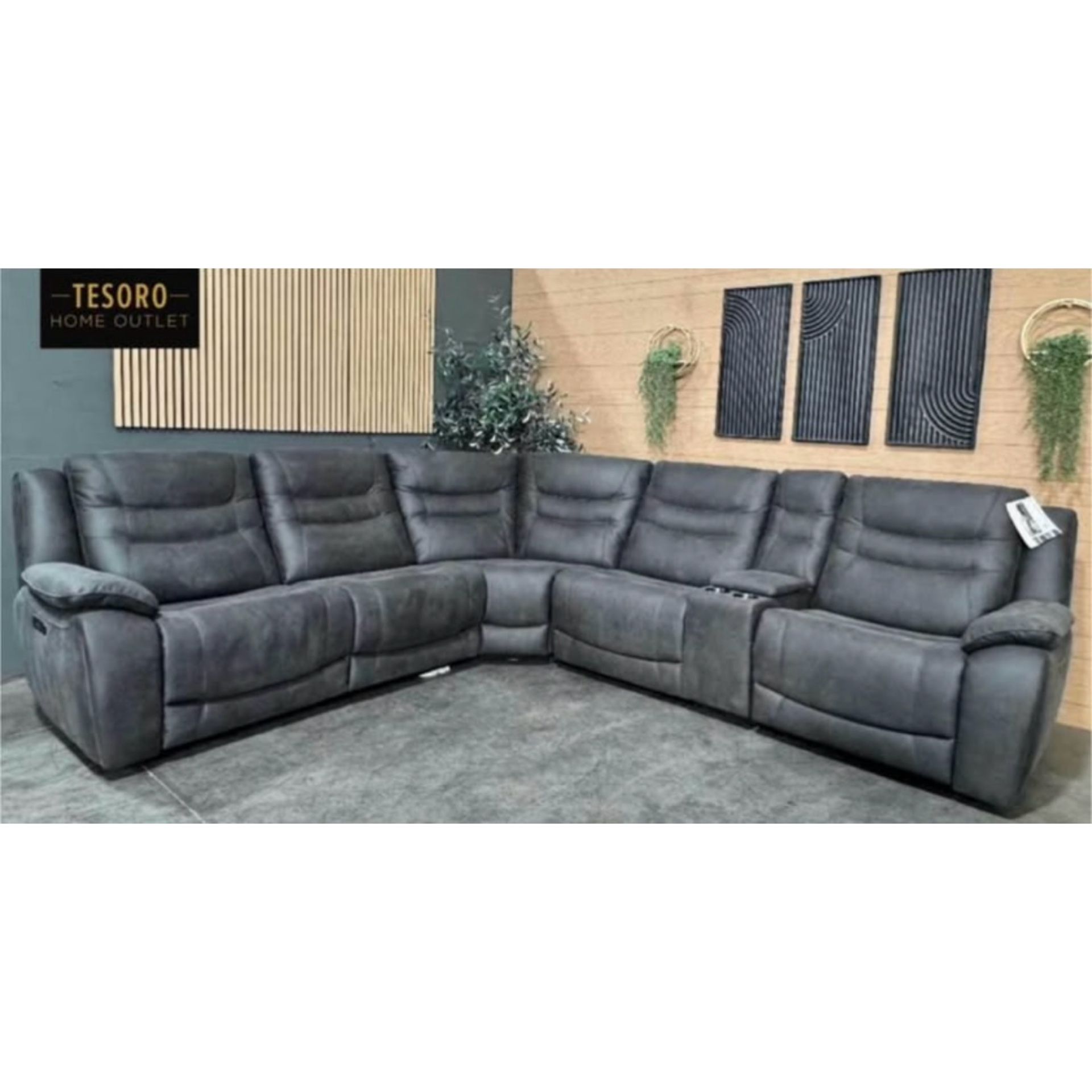 KELSEE FABRIC RECLINER SECTIONAL