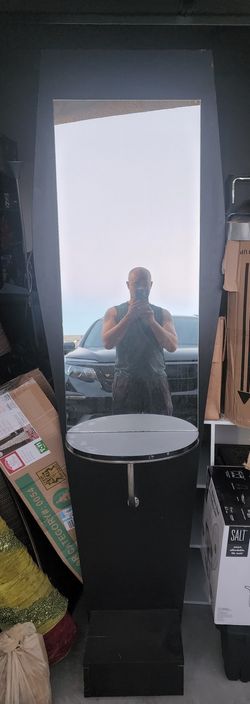 Salon Barber Mirror And Stand