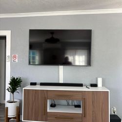 Modern wood tv stand