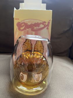 Pop Mart Labubu Cheers Warm Heart Double Walled Glass 
