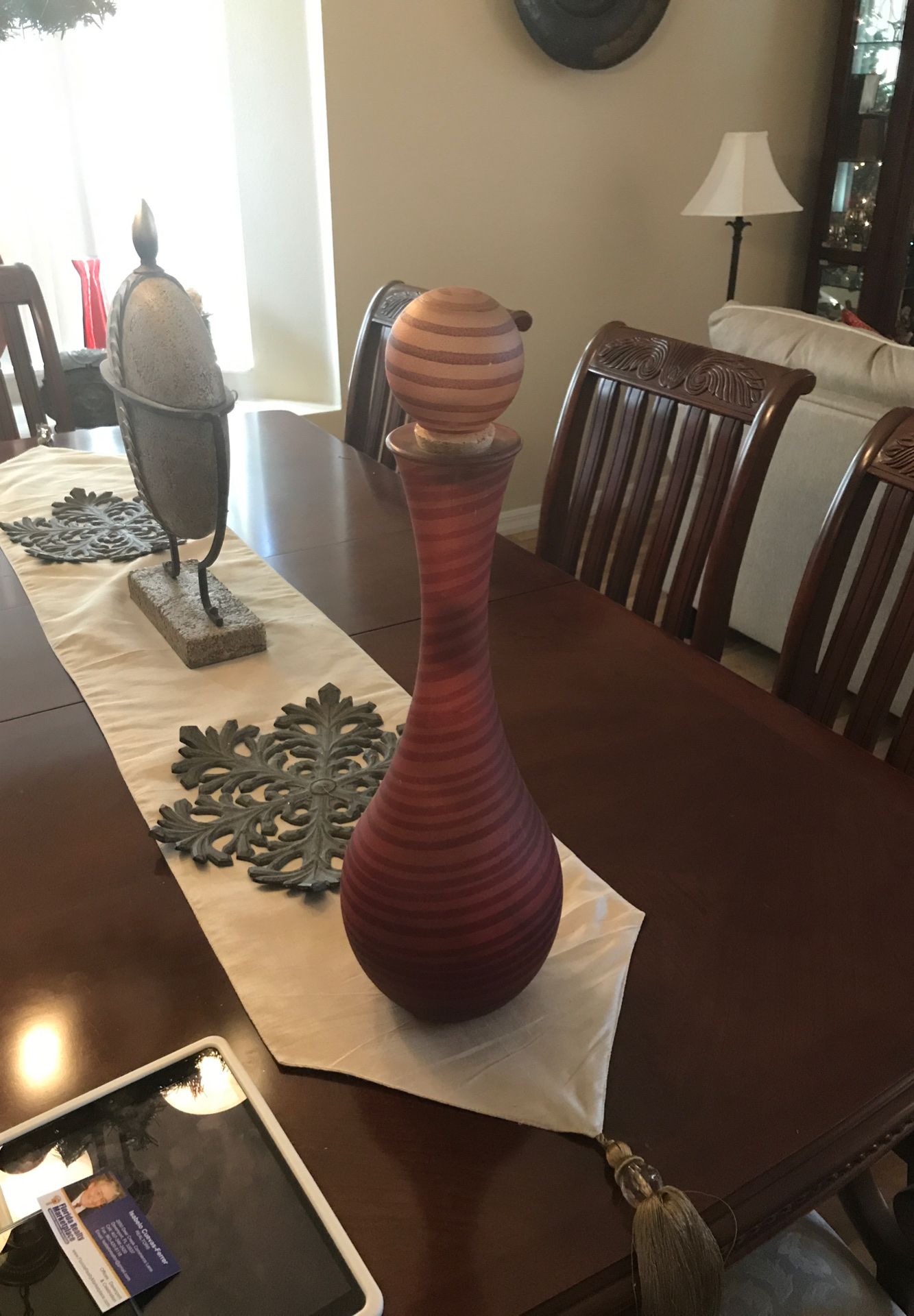 Glass Vase” Available “