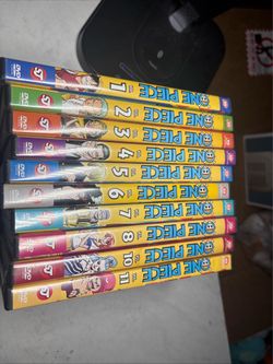 Rare One Piece Anime 4Kids DVD Lot Volumes 1-8,10-11 Sequential Set $300