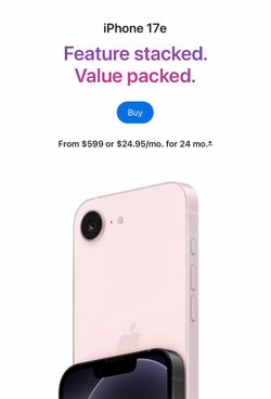 IPHONE 17 e brand new