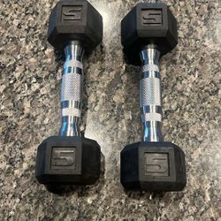 5 lb Dumbells (Pair) New