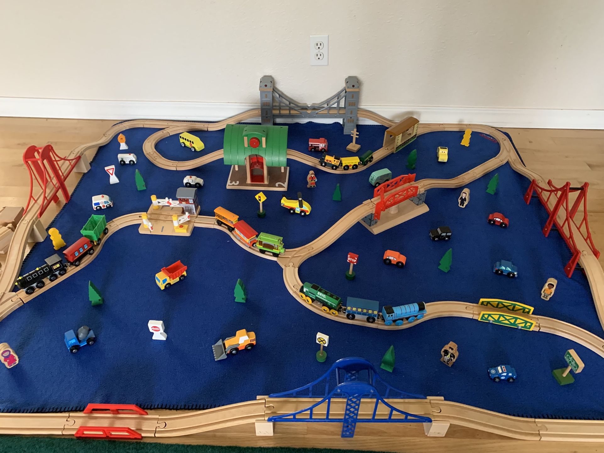 Wooden Train Truck. 145 Pieces