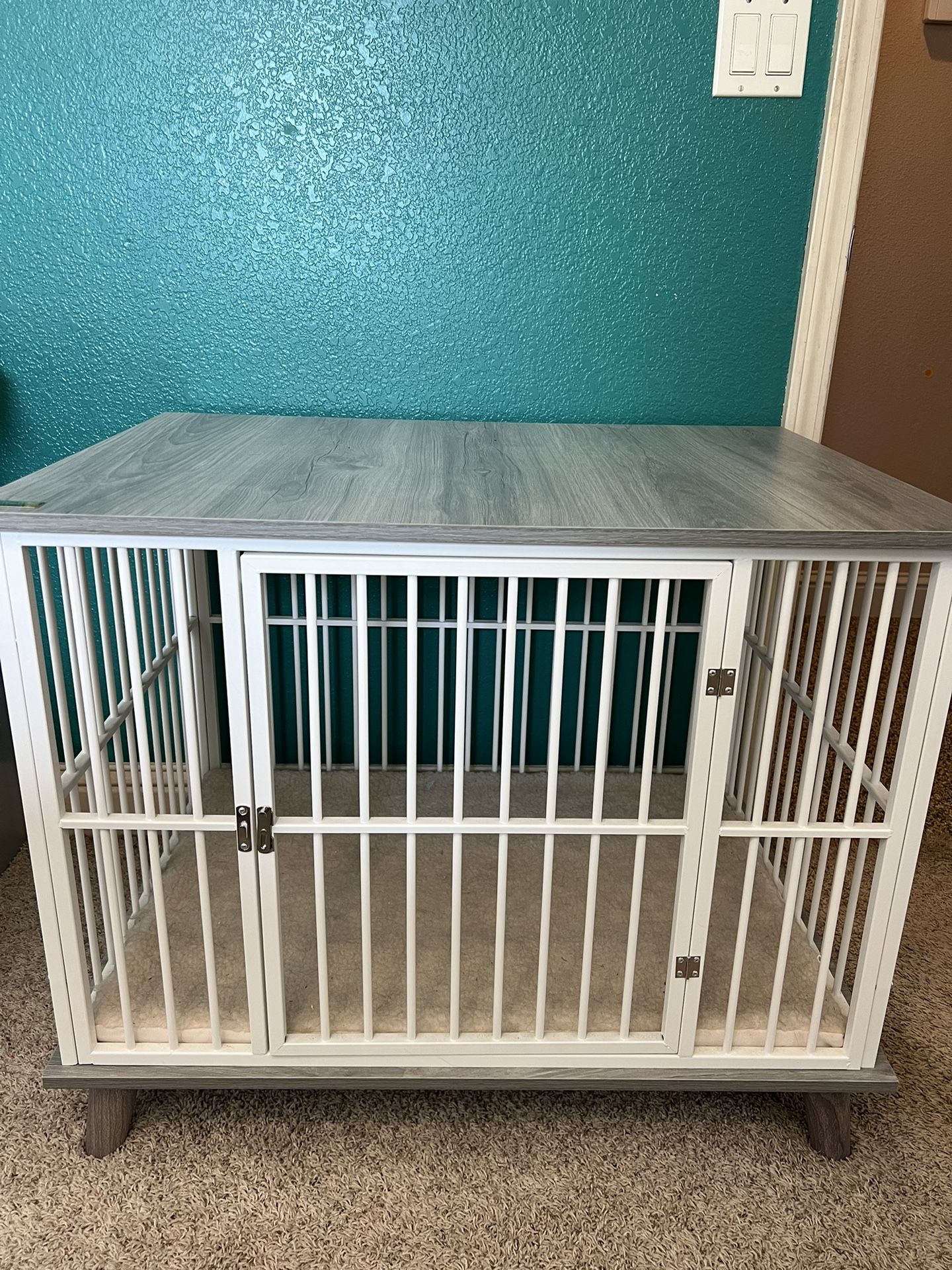 New PawHut Dog Crate Furniture Door, Medium Size Pet 