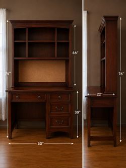 Solid wooden desk