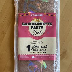 Brand new bride to be rose Gold Glitter Sash