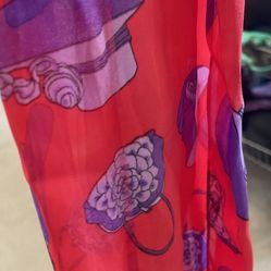 Purple Hats & Bonnets Long Scarf Womens Shawl 56" x 13"