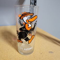 Vintage Pepsi Super Series 1973 Beaky Buzzard Drinking Glass