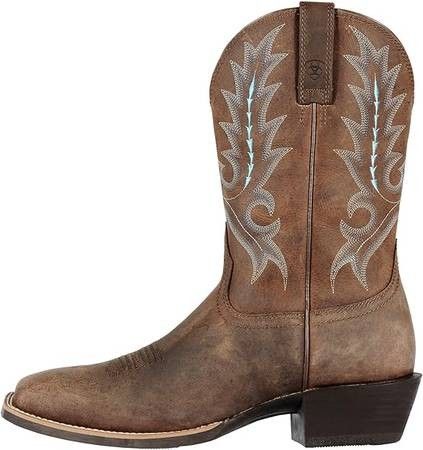 NEW Size 9.5 Ariat Men Western Cowboy Boots Square Toe Boot Heritage R