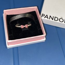 Pandora Pink Bow Ring (Size 6)