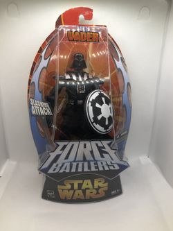 STAR WARS Force Battlers DARTH VADER Action Figure w/ Slashing Attack Hasbro