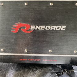Kendwood And Renegade Amps And Sony Stereo 