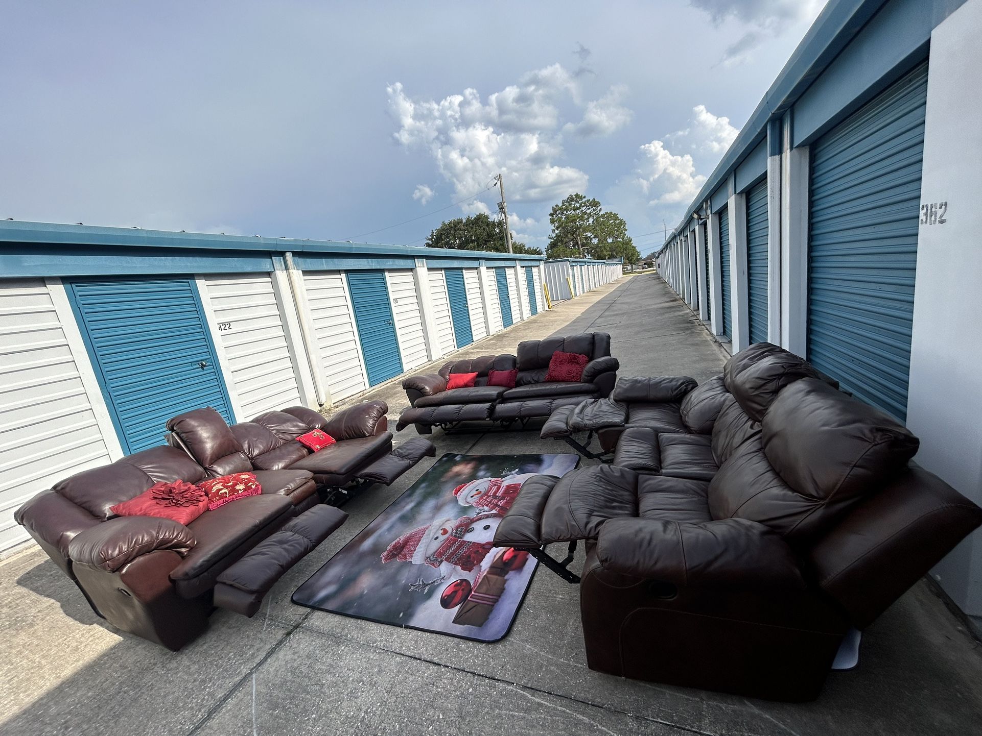 3 Leather Couches (Polk County Special)
