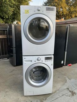 LG Washer and gas dryer / Stackable / Free deliver