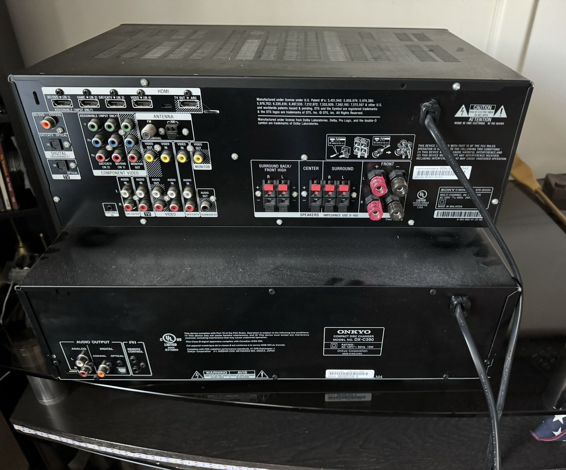 Stereo Receiver /. 5 Cd Disk
