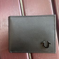 True Religion Black Leather Wallet