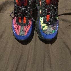 Versace Chain Reaction And Burberry Sneakers And Burberry Shirt