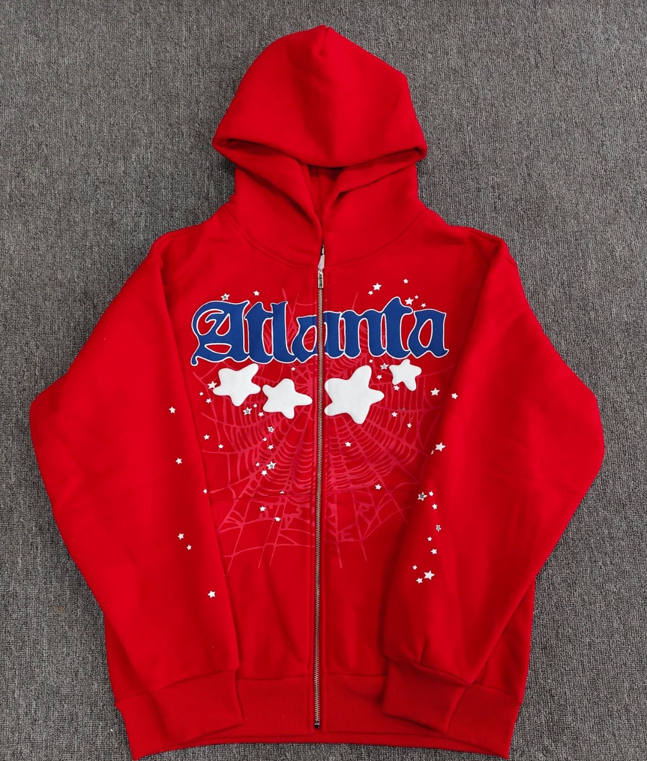Red Spid Zip Up