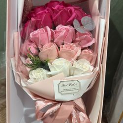 Valentines Day Soap Rose Bouquet, Valentines Bouquet, Gift For Her, Flower Bouquet, Valentines Gift 