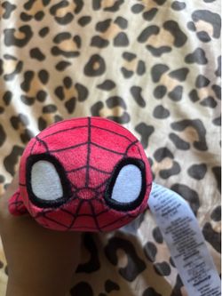 groot plushy and mini spider man