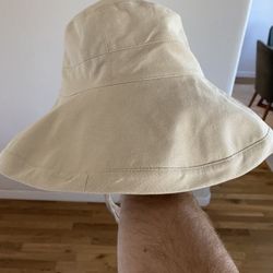 Port Authority Women’s Cotton Canvas Wide-Brim Sun Hat in Cream C933 