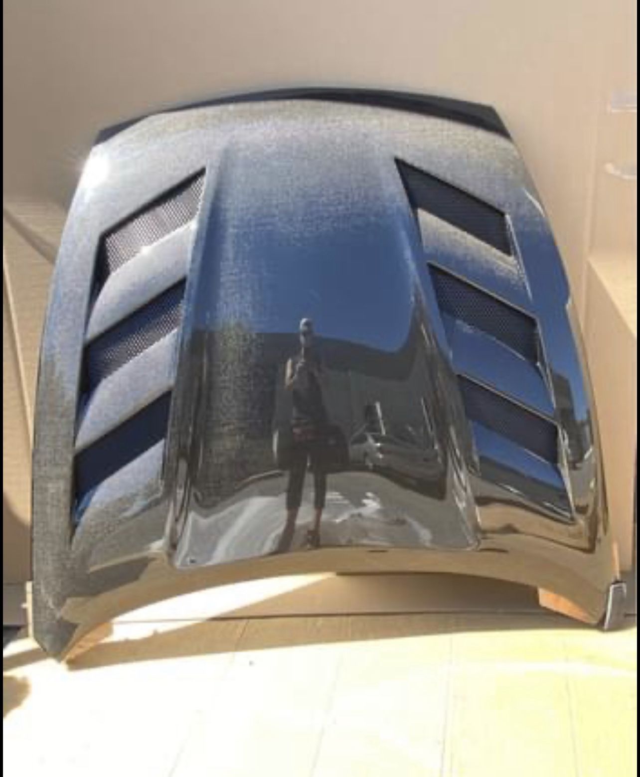 2009 - 2020 Nissan 370Z 2DR VIS Racing AMS Style Carbon Fiber Vented Hood