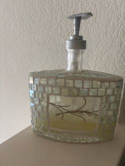 Mosaic glass soap glass bottle