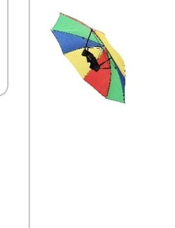 Novelty 20 Inch Rainbow Umbrella Hat